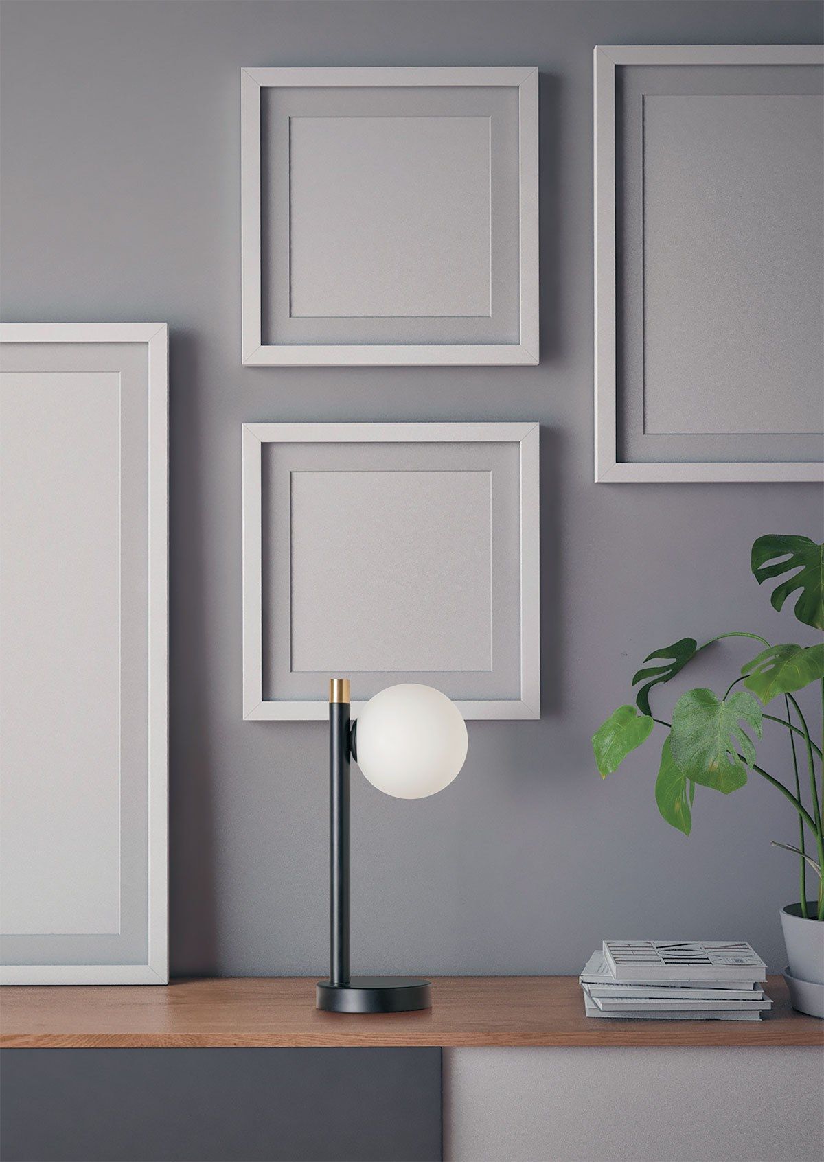 Настольная лампа из металла и опала Miloox Pomì ARCH-00109517 - Вид №2