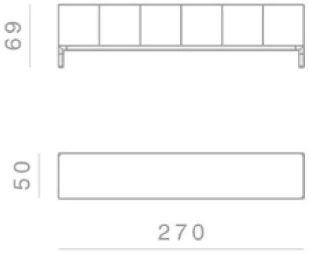 GHIDINI1961 Комод из фанерованной древесины с распашными дверцами Frame Sg303bw101 - Вид №6