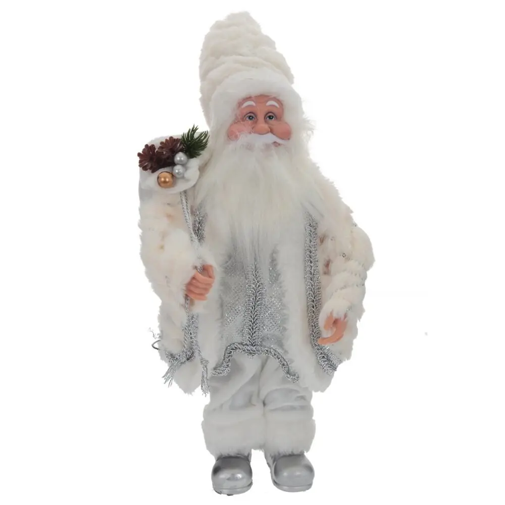 89345123 Игрушка Дед Мороз 795401 38x13x18 см цвет бело-серый STLM-1357208 Santreyd 