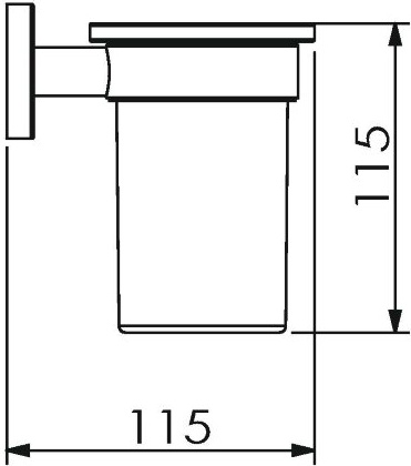 11011A Стакан подвесной цвет хром LANGBERGER BURANO - Вид №2