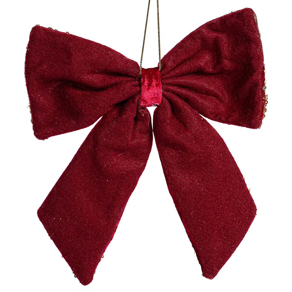 89368970 Украшение декоративное Бант 22x20 см красный STLM-1540856 Santreyd  - Вид №2