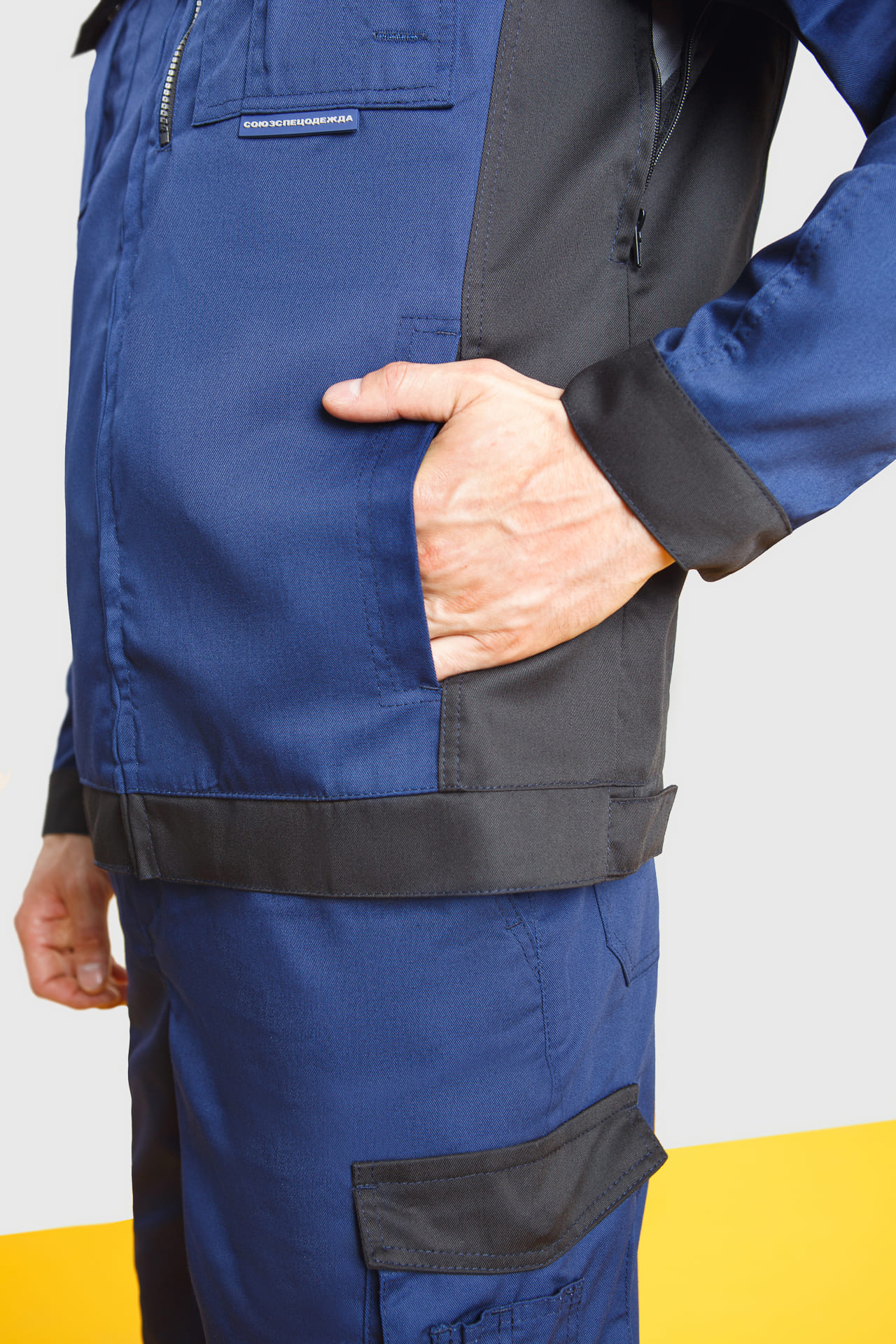 70051 Костюм  NEW темно-синий с черным STATUS  Летняя спецодежда  размер 64-66/182-188  - Вид №11