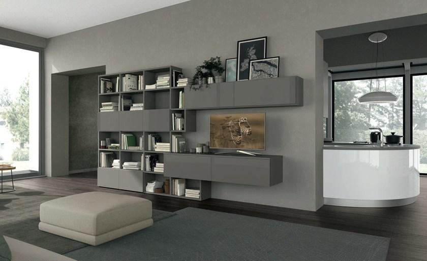 Cucine Lube Лаковая оборудованная кухня с полуостровом [clover] sun-id-1345421 - Вид №5