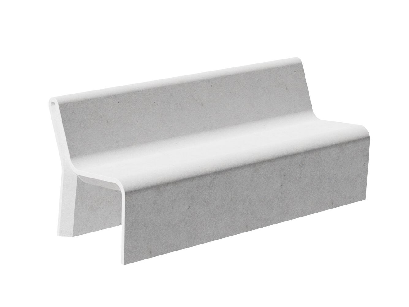 Бетонная скамья со спинкой amop ARCH-00020079