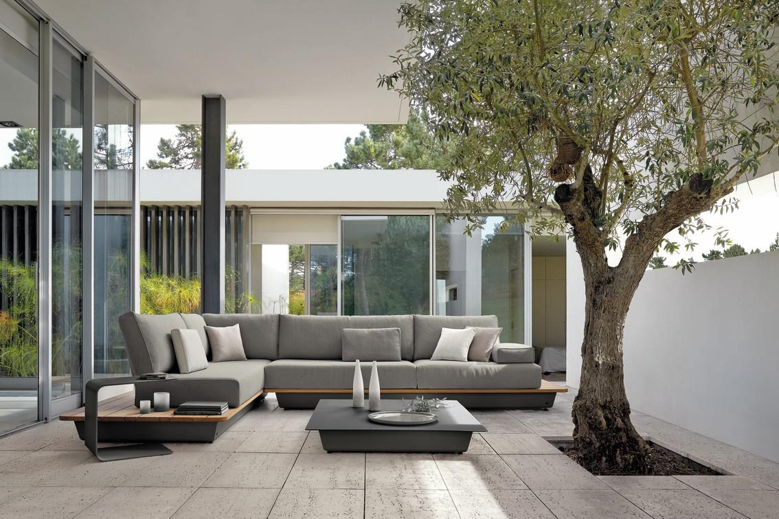 MNST378 Concept 4 белый столешница из дерева iroko Manutti Air - Вид №3