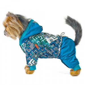 ПР0051081 Комбинезон для собак Сити синий 2 24см HAPPY PUPPY