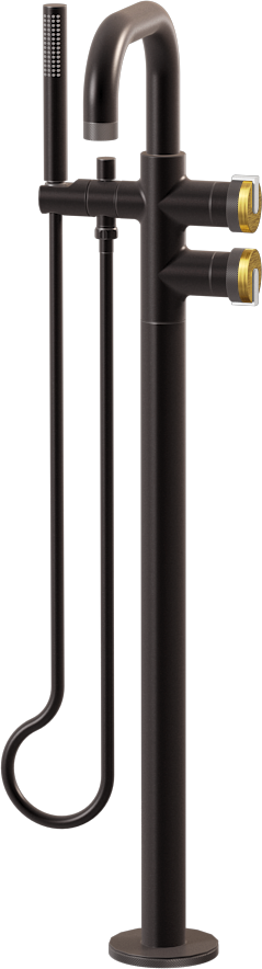 E-11557-R1BAU-L1WT-GM Смеситель напольный отдельностоящий (внешняя часть) GRAFF MOD+