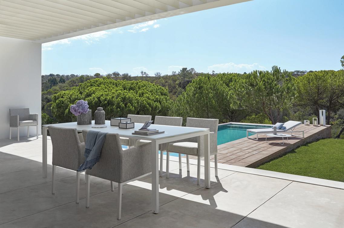 MNST618 Стул белый лотос смоки Manutti Liner - Вид №1