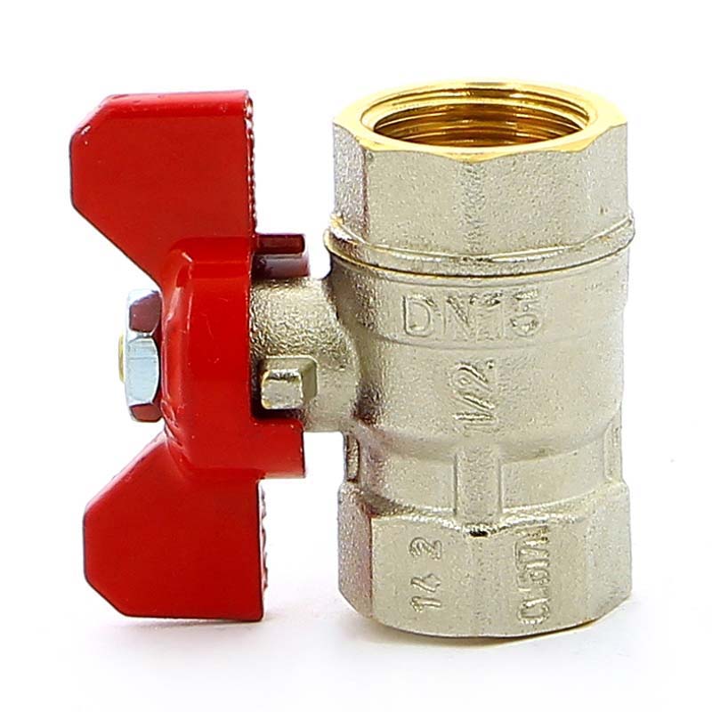 Кран шаровой ВВ MISTRAL бабочка TIEMME 1/2" 2360002 - Вид №2