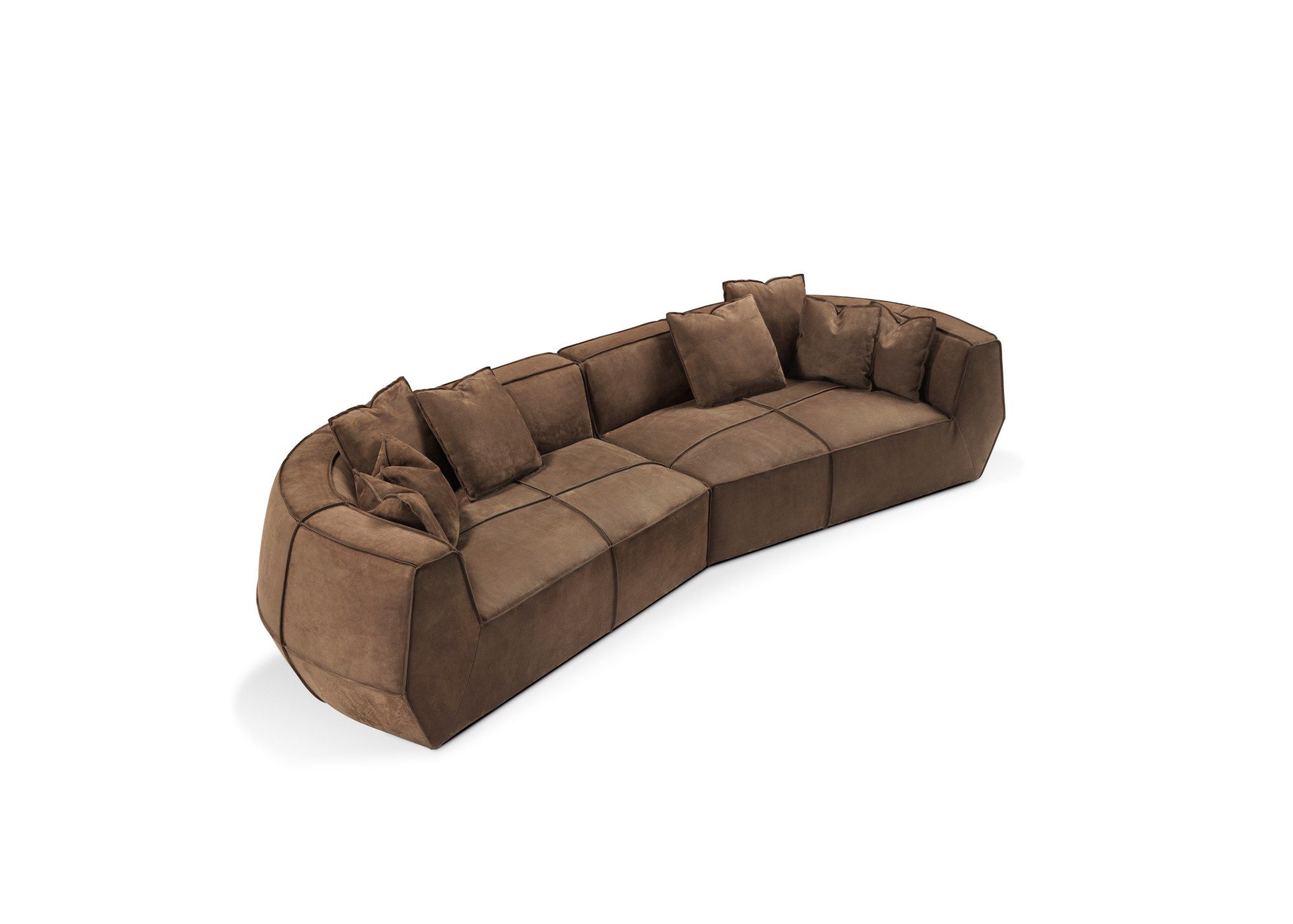 Кожаный изогнутый диван GHIDINI1961 Infinito ARCH-00089399 - Вид №17