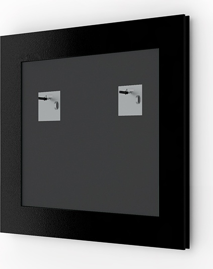 BY 1031 Зеркало в багетной раме - состаренное золото 67 mm EVOFORM Definite - Вид №1