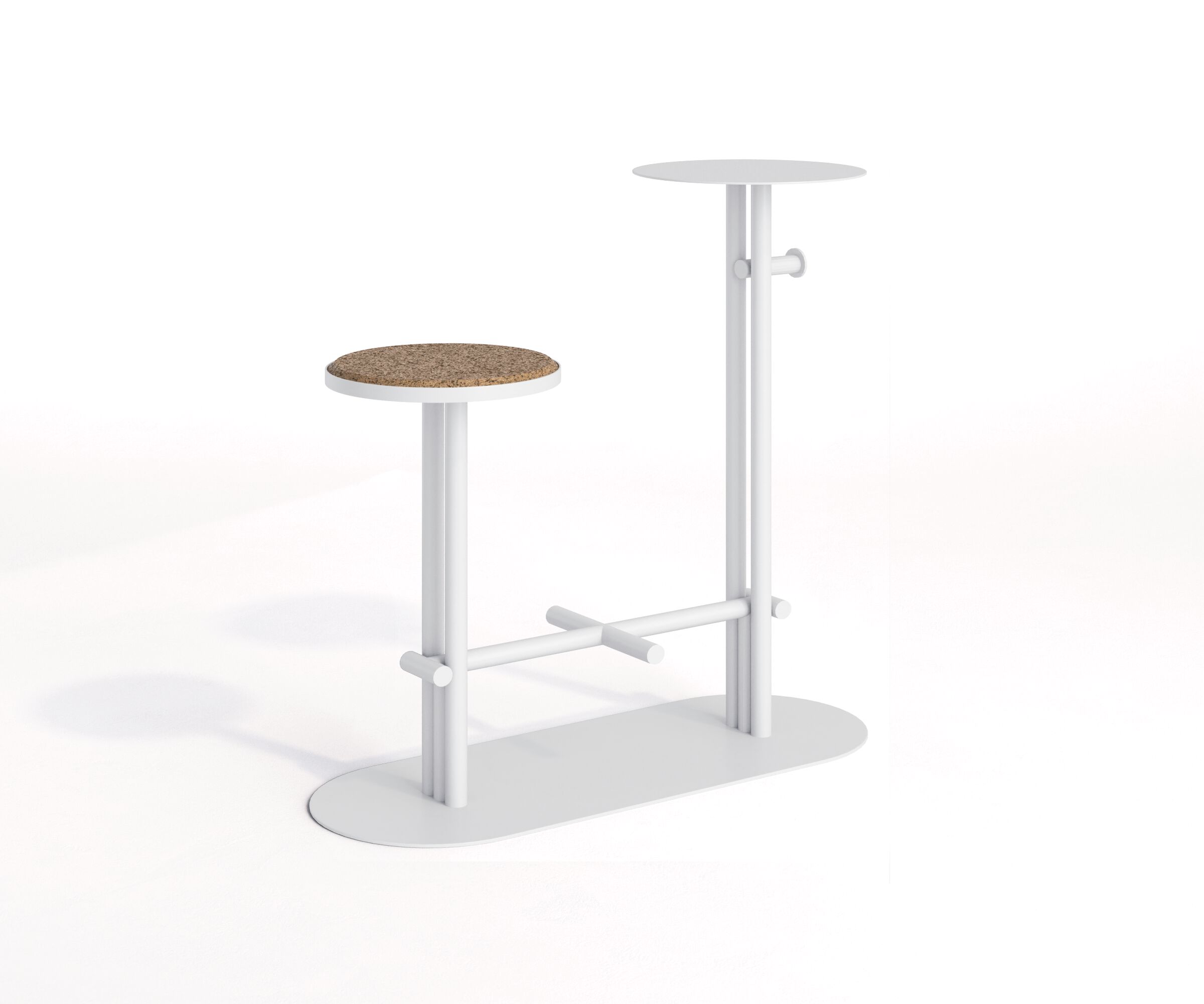 Стальной и пробковый высокий садовый стул с журнальным столиком Joyf точка ARCH-00111902 - Вид №16