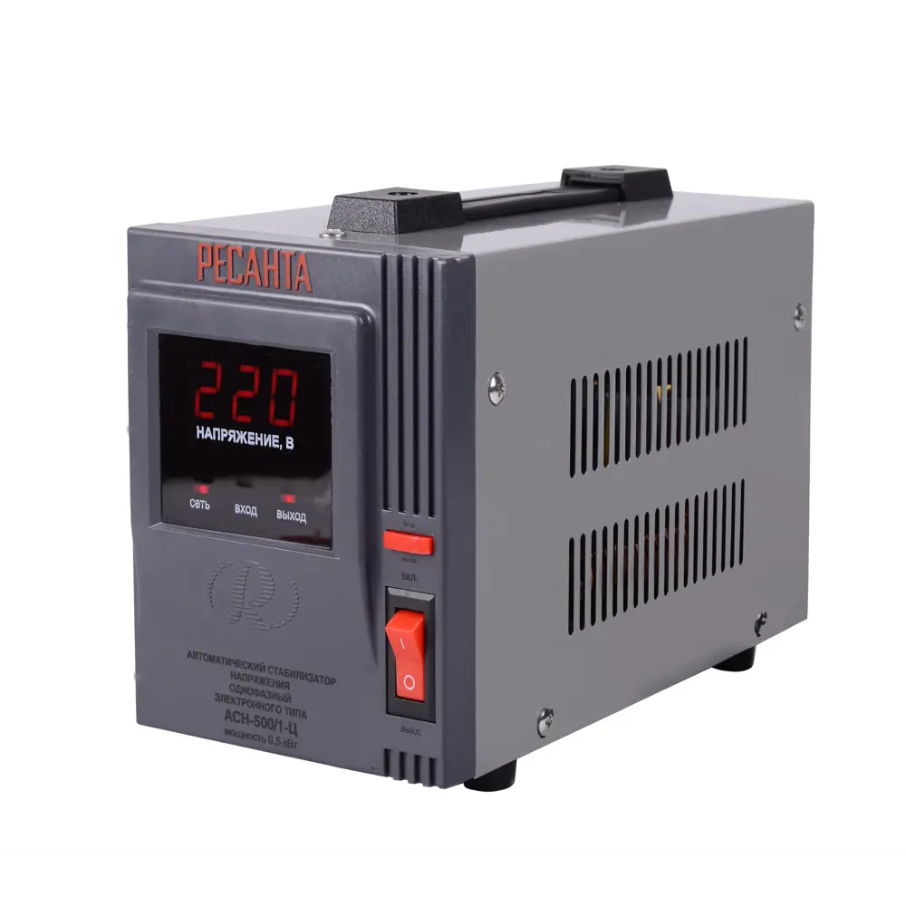 Стабилизатор напряжения Ресанта АСН- 1 000 Н/1-Ц 1 кВт STLM-2144346