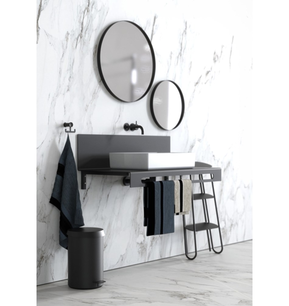 FROST Зеркало 4130, Ø60cm » черное Алюминий Черный U4130-B  - Вид №7