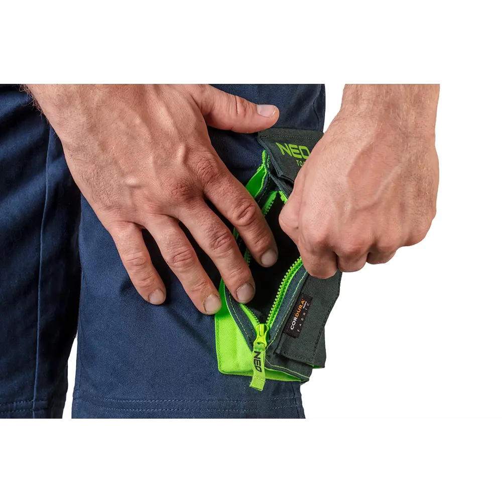 Шорты Neo Tools Premium темно-синие/зеленые размер XXL рост 187-190 83304044 STLM-2085262  - Вид №3