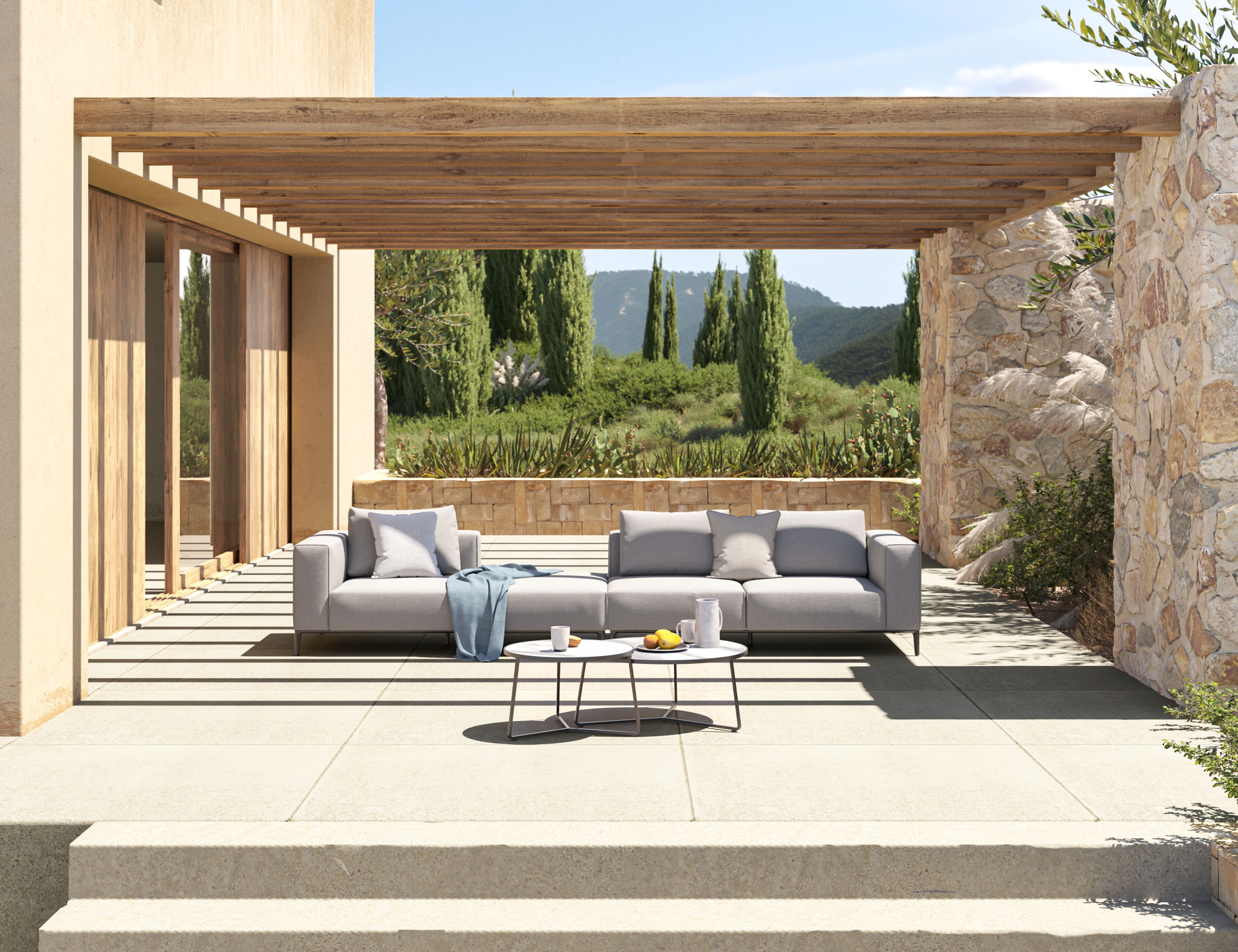 2-местный тканевый садовый диван VINEKO Мани ARCH-00111318 - Вид №4