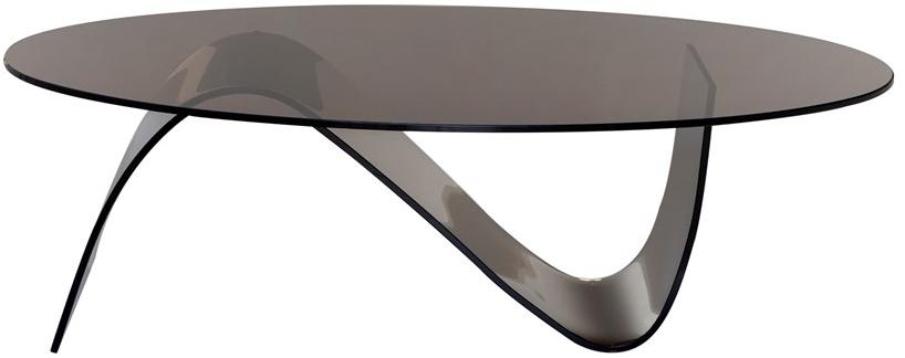 Tonin Casa Низкий овальный журнальный столик из стекла sun-id-1413685 - Вид №1