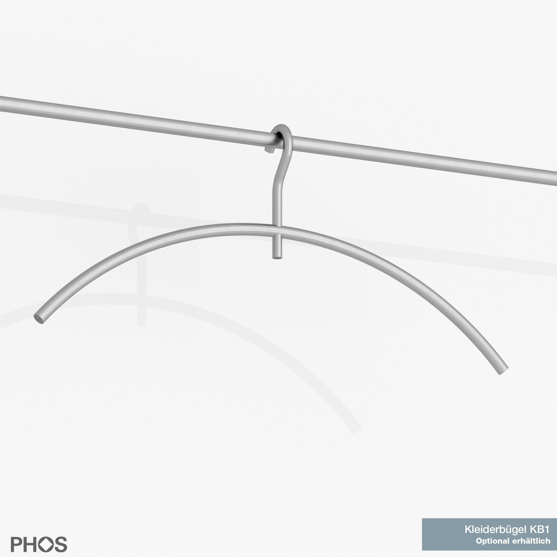 G300HW Вешалка изогнутая, радиус 30 см. PHOS  - Вид №3