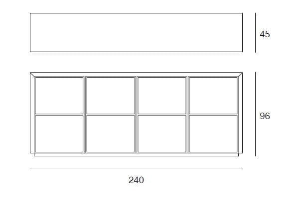 Шкаф из цельного дерева и Cimento Pacini & Cappellini Flair ARCH-00075431 - Вид №1