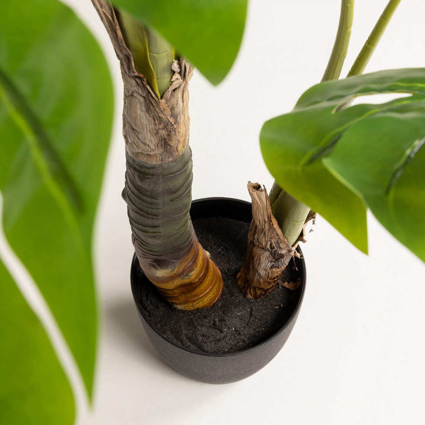 081740 Flower Искусственная монстера в горшке из цемента 120см La Forma Monstera  - Вид №1