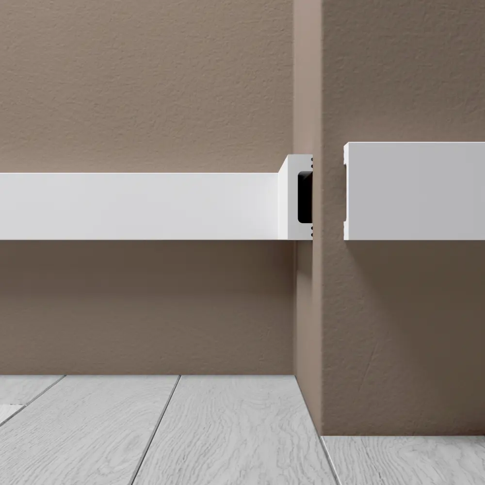 Молдинг потолочный полистирол ударопрочный Де-Багет Polymer М 3 белый 14x50x2000 мм STLM-2158024