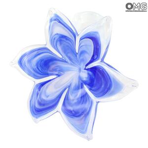 4163 ORIGINALMURANOGLASS Подсвечник Ирис - муранское стекло OMG 6 см