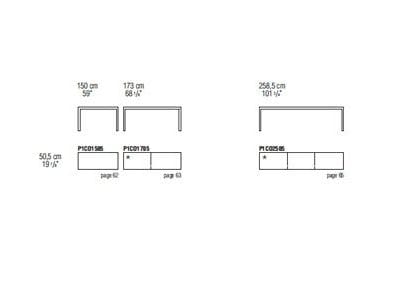 Прямоугольная консоль из шпона B&B Italia Project проект 1 ARCH-00127977 - Вид №2