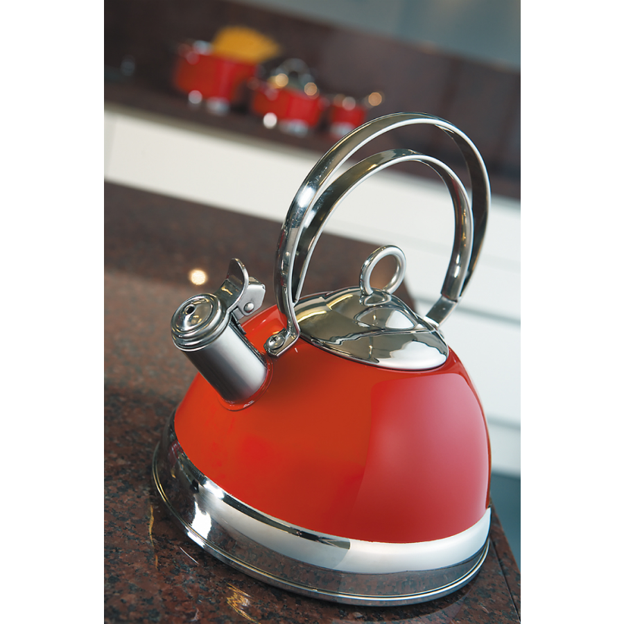 Чайник со свистком, 2,5 л, красный Wesco 34052002 - Вид №1