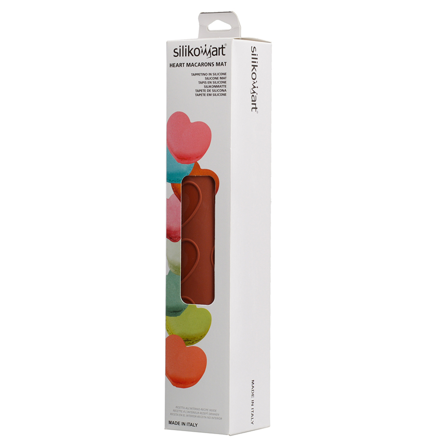 23.043.00.0065 Форма для приготовления печенья macaron heart 30 х 40 см силиконовая Silikomart  - Вид №5