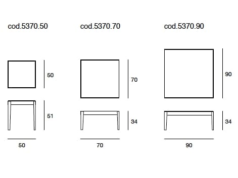 Квадратный низкий журнальный столик Pacini & Cappellini ARCH-00115062 - Вид №1