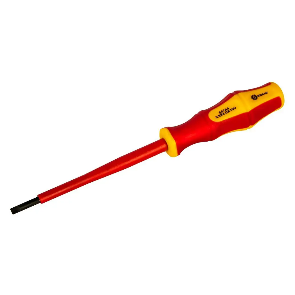 Кобальт - профессиональная прямая отвертка SL4x100 мм с магнитным наконечником 89406935 STLM-1569057