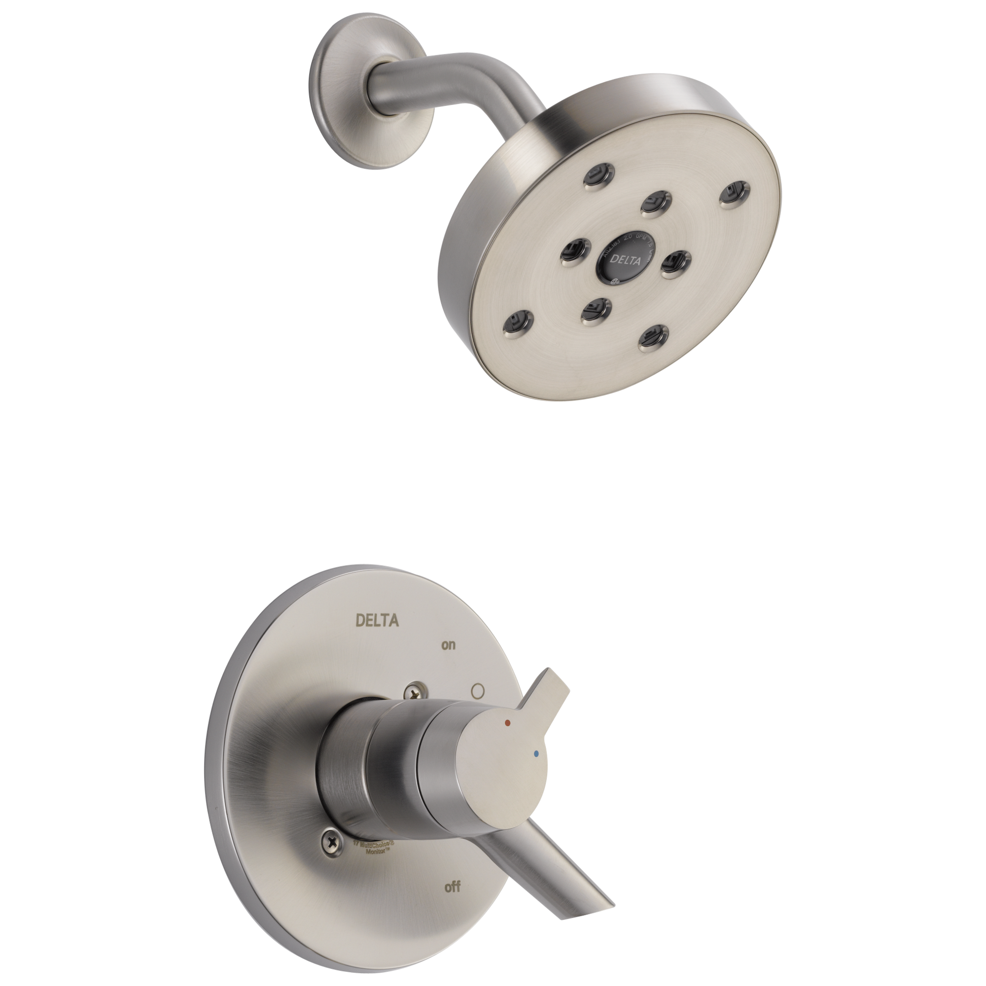 T17261-SS Накладка для душа Monitor® 17 серии H2Okinetic® Delta Faucet Compel Нержавеющая сталь 