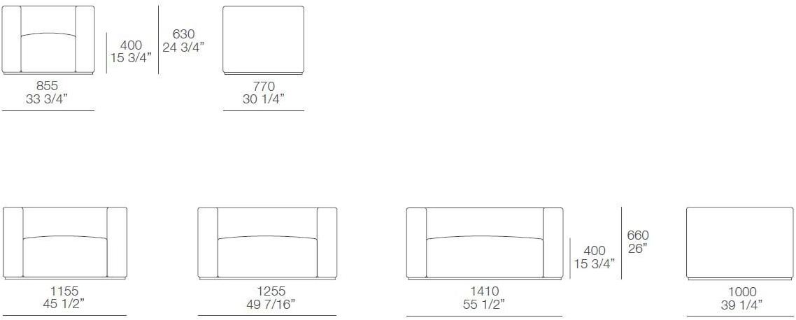 Poliform Мягкое кожаное кресло с подлокотниками Shangai sun-id-1502414 - Вид №4