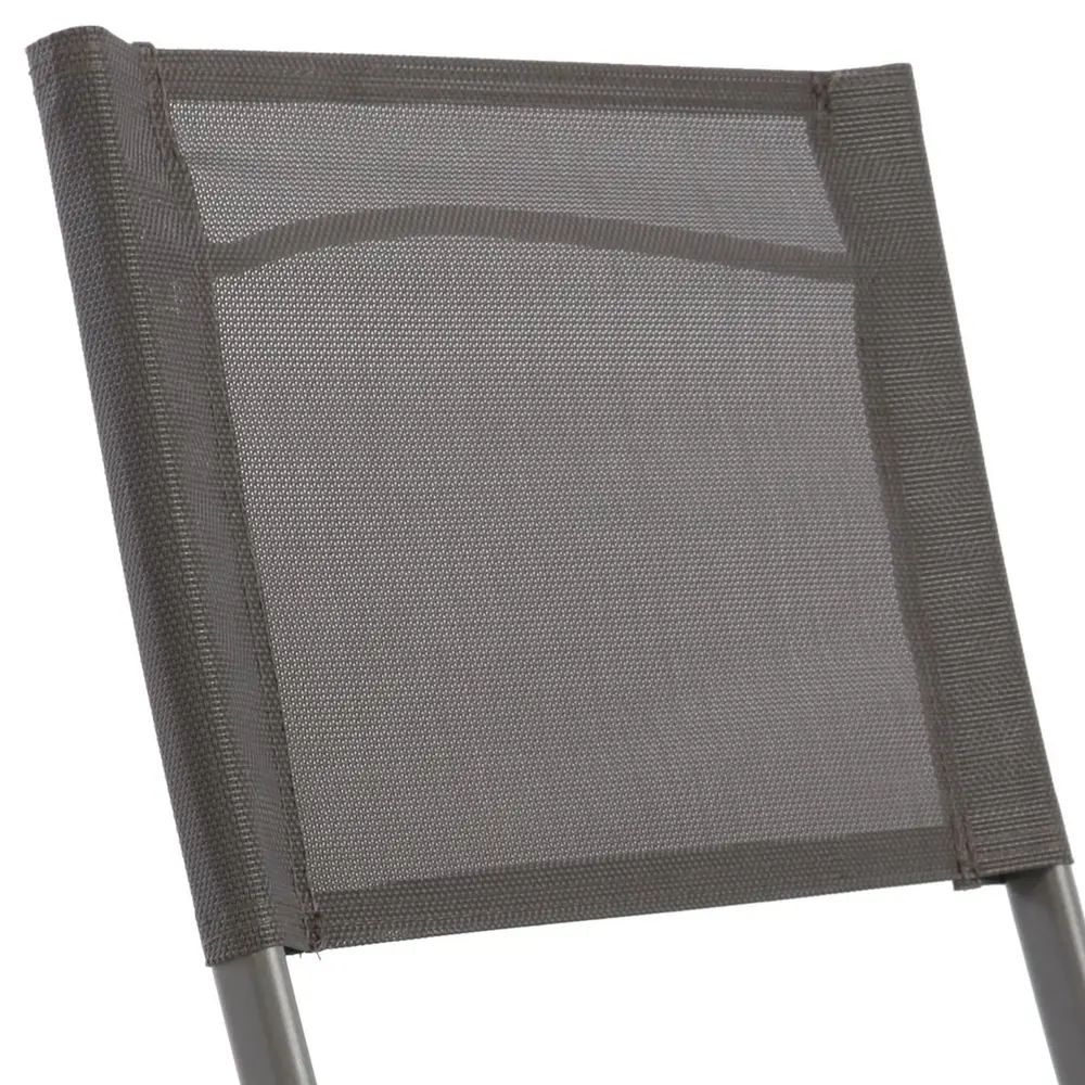 Стул садовый складной серый, 420x830x520 мм, металл/ткань NATERIAL STLM-2053686 - Вид №2