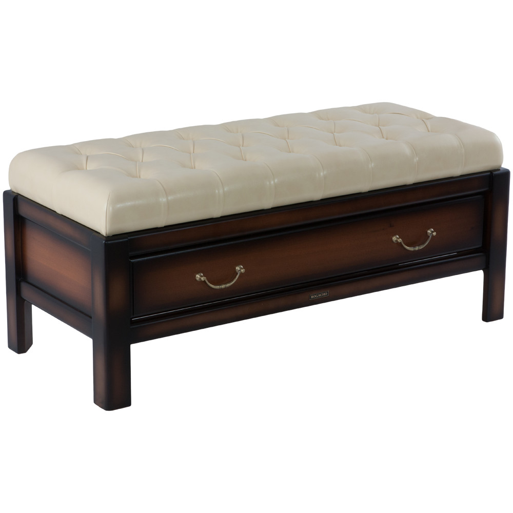 18027 Банкетка Лотос 3 Орех Ваниль BOGACHO 4627138157138