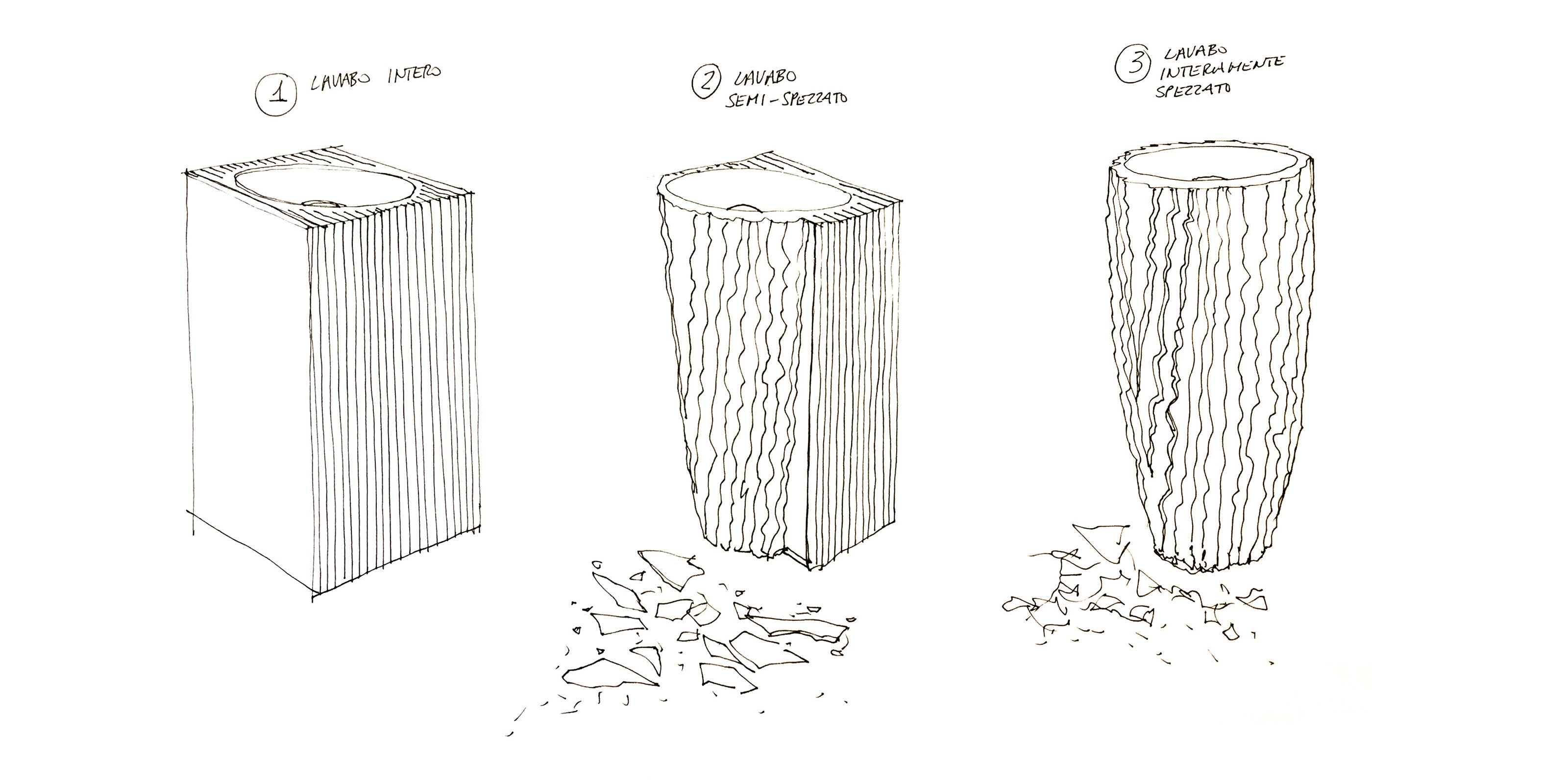 Controverso Напольная раковина стоящая прямоугольная Antoniolupi  - Вид №2