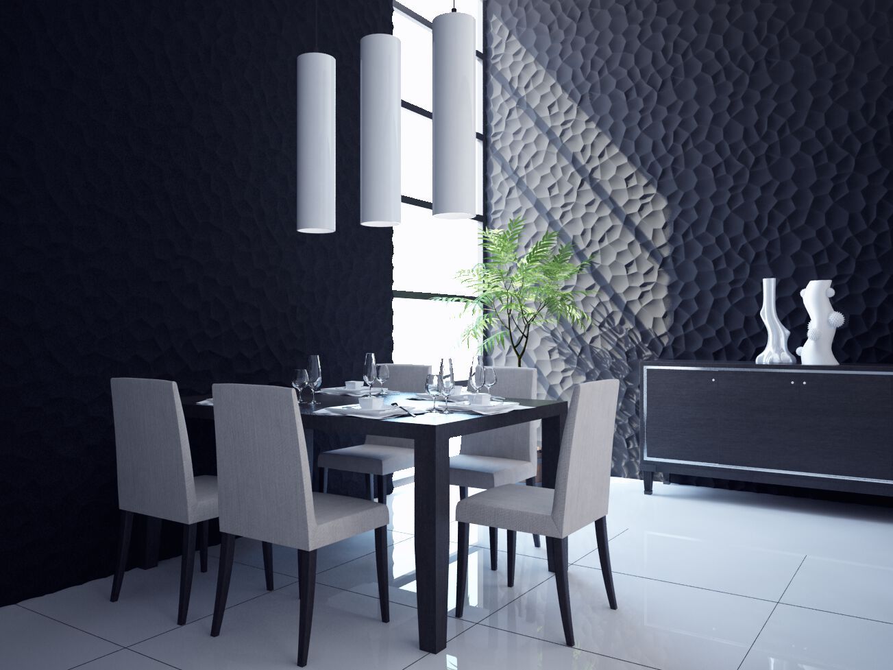 Трехмерное гипсовое покрытие WallDeco M-Modern ARCH-00023814