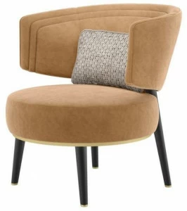 FRATO Бархатное кресло с подлокотниками  Fup010045aaa