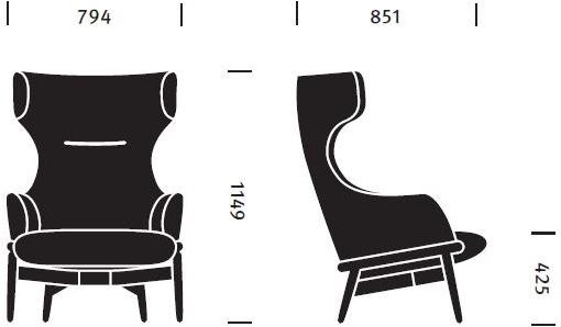 Herman Miller Кресло Bergere из ткани с высокой спинкой Reframe sun-id-1393034 - Вид №9