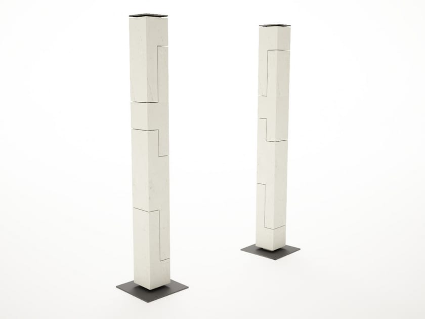 Реконструированный каменный столбик Viscio Urban Design пыль ARCH-00102684