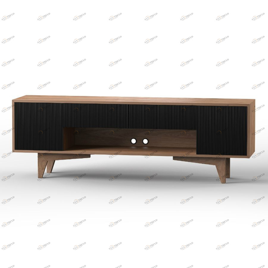 Тумба ТВ Telly, темная, рисунок ромб BraginDesign BR0275Ч