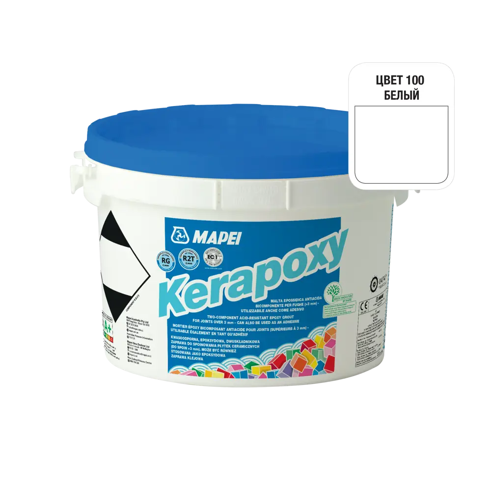Затирка эпоксидная Mapei Kerapoxy N100 цвет белый 2 кг 82001530 STLM-2130781 Без серии - Вид №1