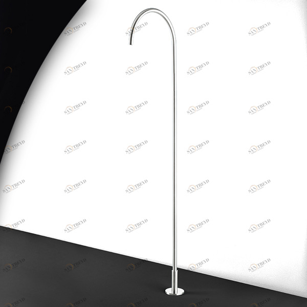 Излив напольный HIRO CHP51L серебристый глянцевый Radomonte