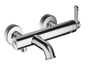 Однорычажный смеситель для ванны с 2 отверстиями и переключателем