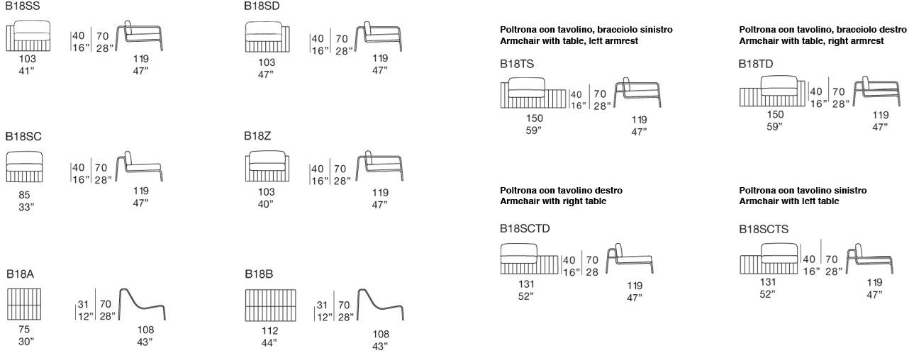 Paola Lenti 4-местный тканевый садовый диван Frame sun-id-1477078 - Вид №9