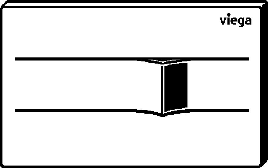 Viega Панель смыва Prevista для унитазов 8621.1 (773526) 773 526 - Вид №2