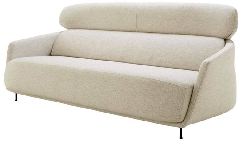 Ligne Roset 3-х местный тканевый диван с подголовником Okura 17100905 - Вид №1