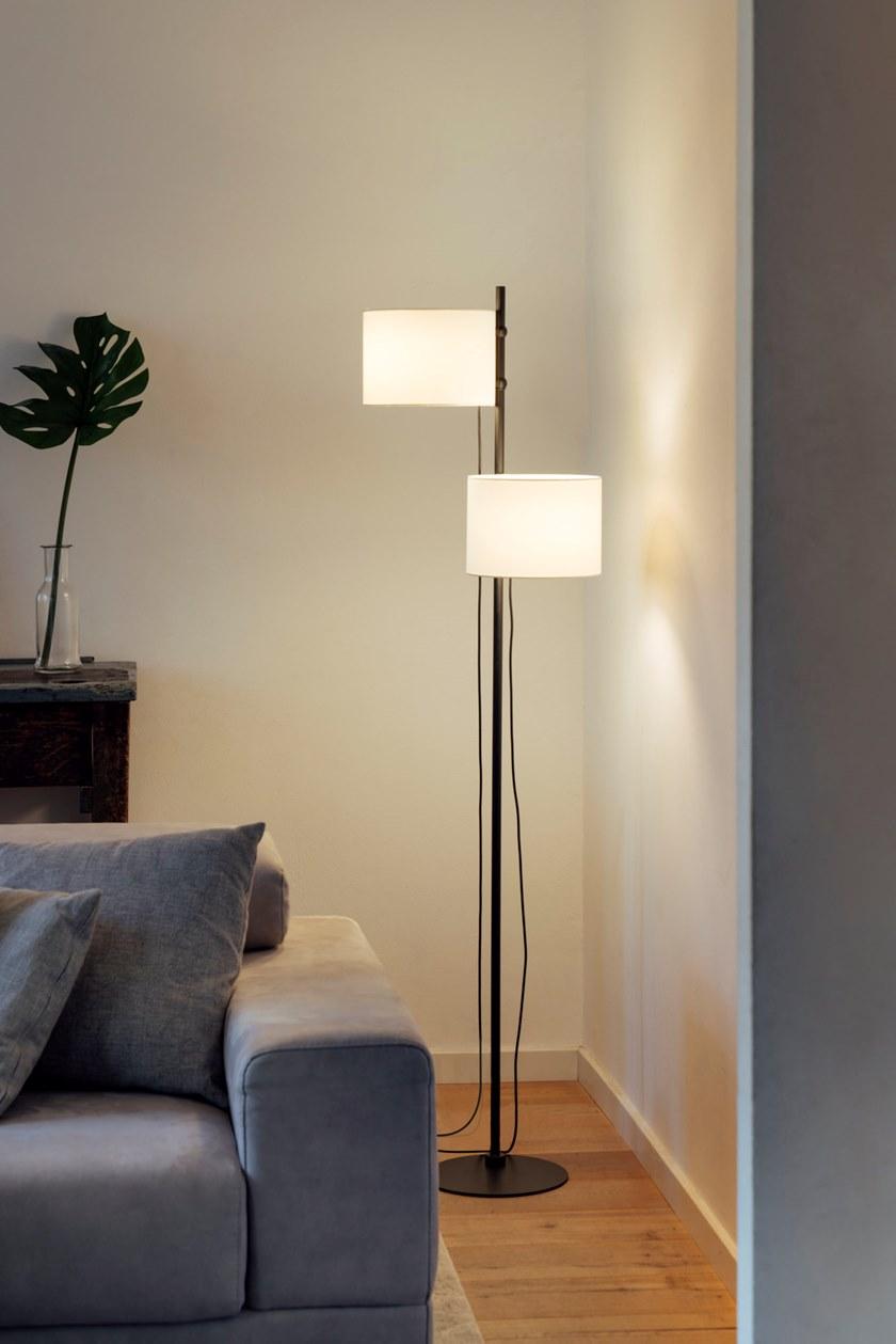 Milan Iluminacion Торшер с регулируемой высотой из ткани и стали Twain 6904 - Вид №12