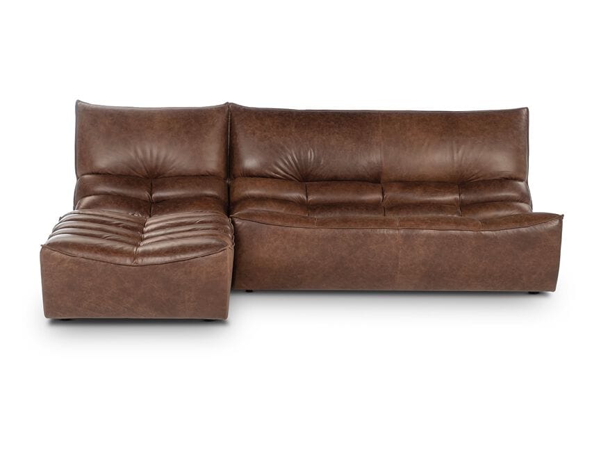 Кожаный диван с полуостровом Calia Italia Modular ARCH-00084027