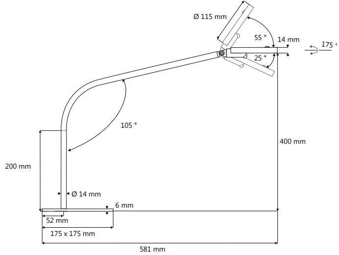 Manade Настольная лампа регулируемая Loola sun-id-1508252 - Вид №11